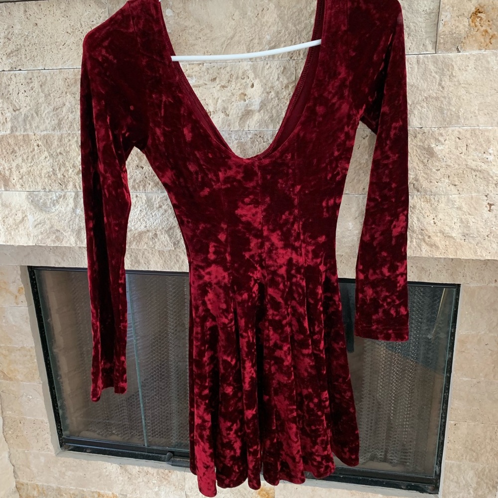 Velvet Dress in Red